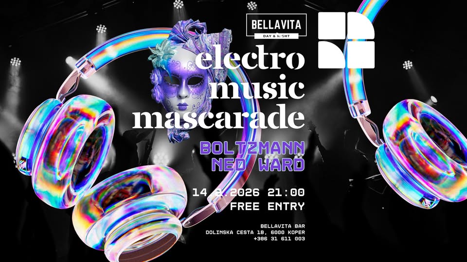 Electro mascarade Boltzmann | Ned Ward Bellavita Bar