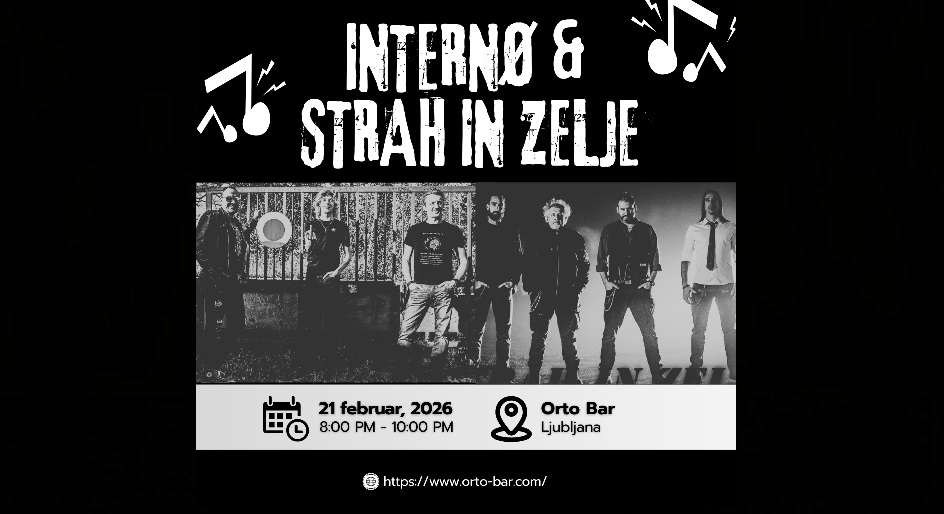 INTERNØ & STRAH in ZELJE I 21.2.2026 I Orto Bar