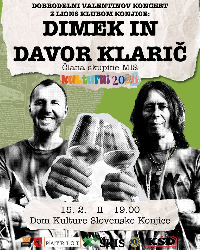 Kulturni 2026: DIMEK IN DAVOR KLARIČ