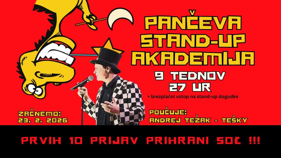 PANČEVA STAND - UP AKADEMIJA: delavnice stand - up komedije