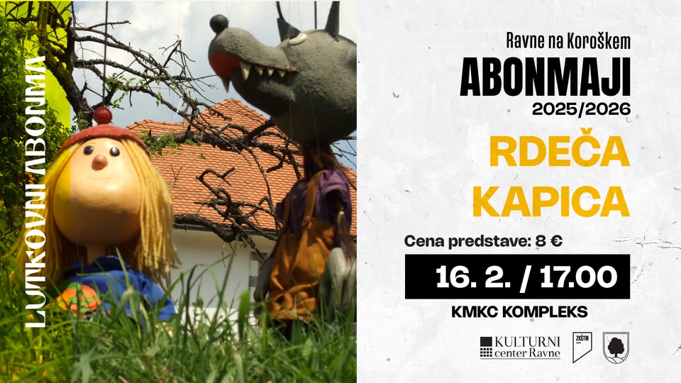 Lutkovni abonma: RDEČA KAPICA // Mladinski dom Strojnska reka