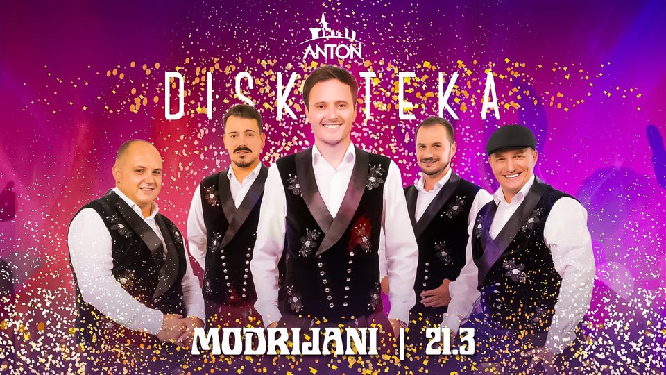 Modrijani @Diskoteka Anton - Sobota, 21. 3. 2026