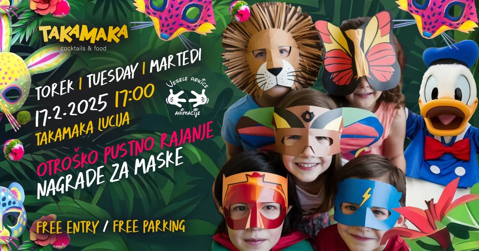 Otroško pustno rajanje I 17.2.2026, Takamaka