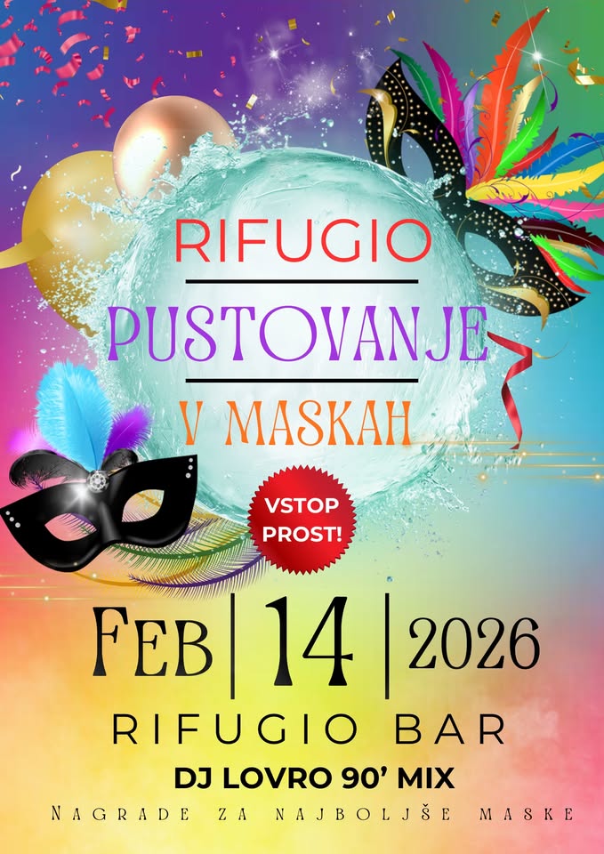 PUSTOVANJE - RIFUGIO BAR - Sobota 14.2. - DJ Lovro