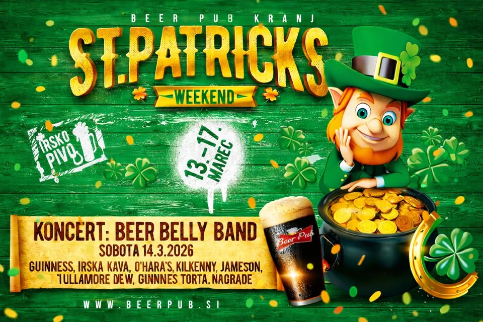 St. Patricks Weekend - Koncert Beer Belly Band