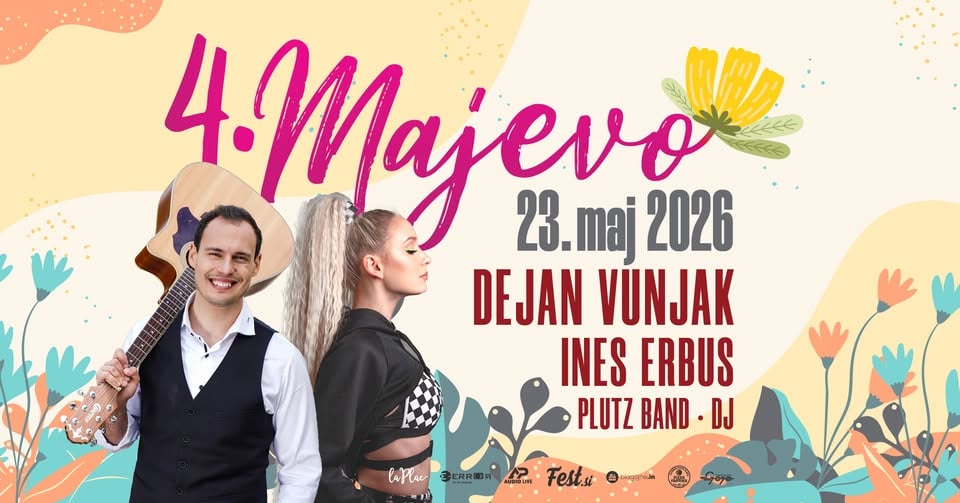 4. Majevo 2026 - Dejan Vunjak, Ines Erbus, Plutz band, DJ