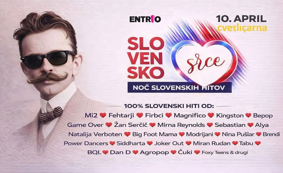 SLOVENSKO SRCE Cvetličarna 10. APRIL 2026