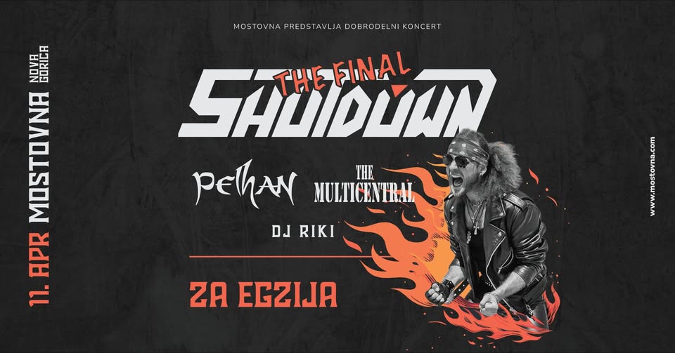 ZA EGZIJA - dobrodelni koncert | SHUTDOWN, PELHAN, THE MULTICENTRAL, DJ Riki @ Mostovna
