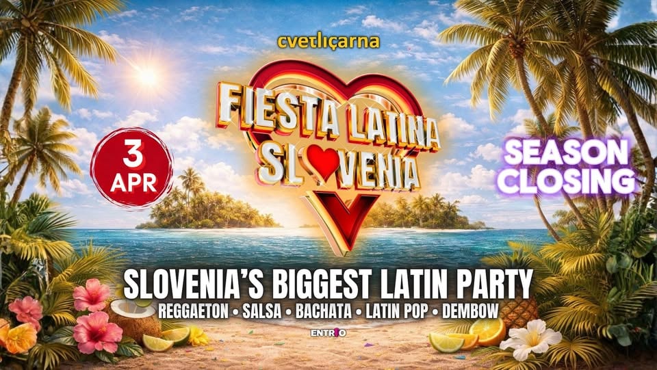 Fiesta Latina Slovenia - SEASON CLOSING Cvetličarna 3.4.