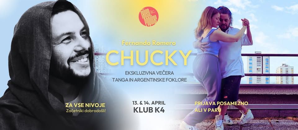 Tango & Folklora v mestu: Ekskluzivna večera s Chuckyjem v K4