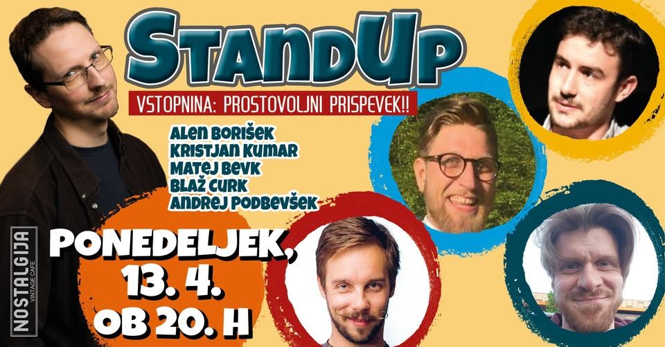 STAND UP VEČER V NOSTALGIJI