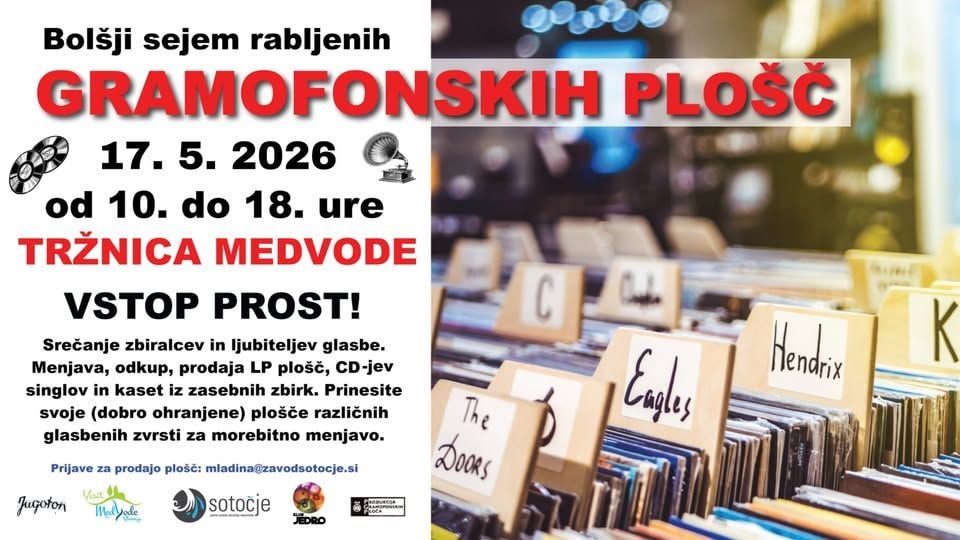 Sejem gramofonskih plošč Medvode