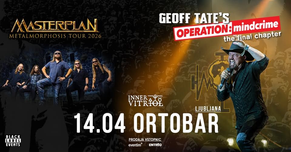 GEOFF TATE & MASTERPLAN – LJUBLJANA 2026
