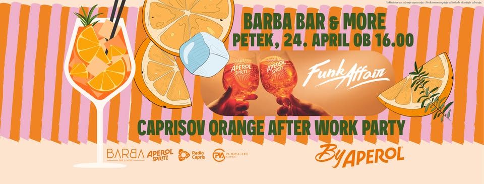Caprisov Orange After Work Party by Aperol v Barbi