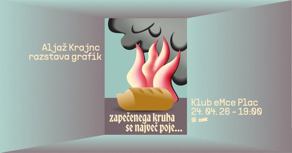 Odprtje razstave Aljaža Krajnca: Zapečenega kruha se največ poje.