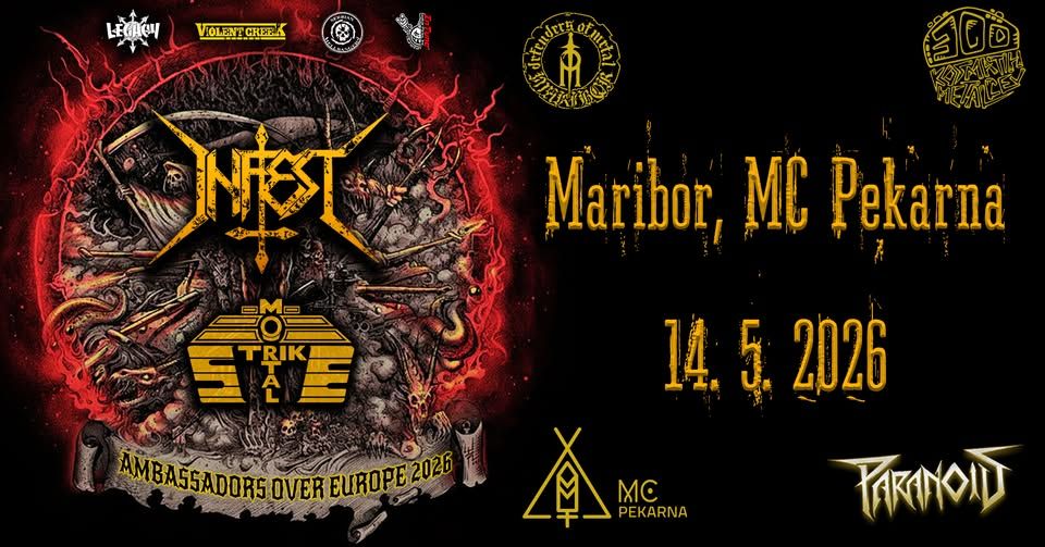 14.05. | INFEST + MORTAL STRIKE | Ambasadors Over Europe 2026