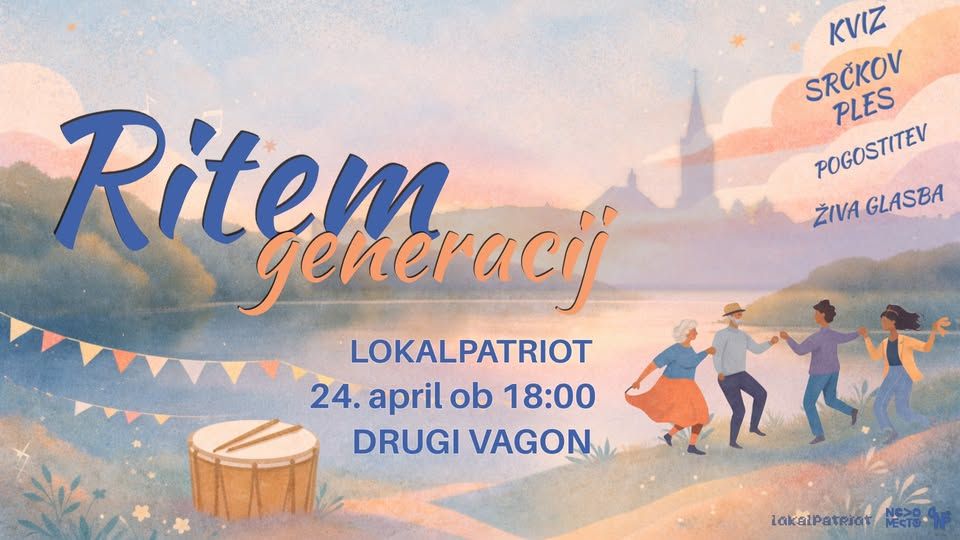 RITEM GENERACIJ: živa glasba, kviz, ples in zabava dolgo v noč za vse generacije