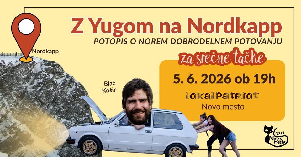 Potopis za srečne tačke: Z Yugom na Nordkapp