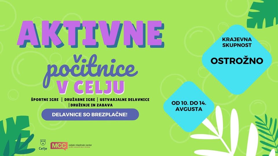 Aktivne počitnice 2026: KS Ostrožno