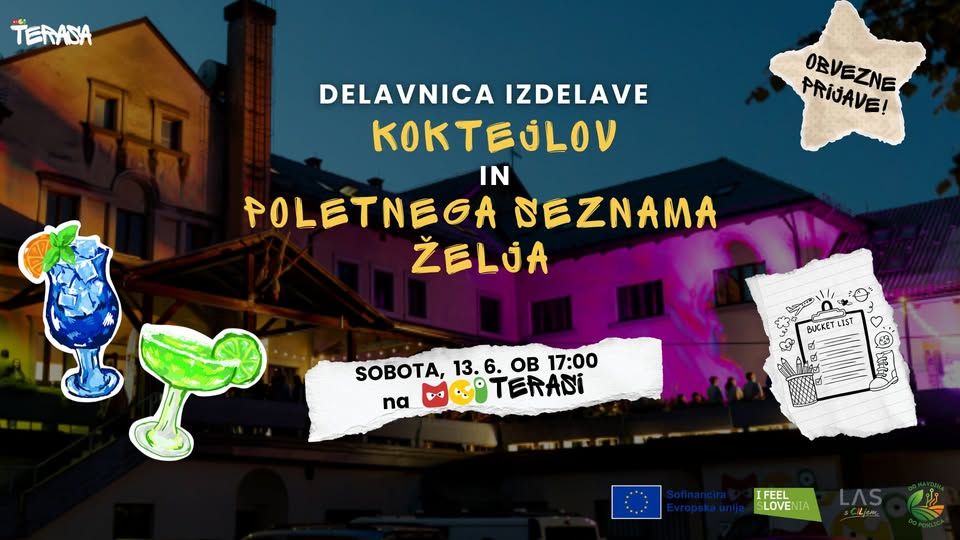 Delavnica izdelave koktejlov in poletnega seznama želja