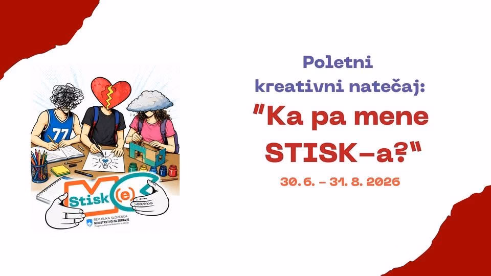 Poletni kreativni natečaj: "Ka pa mene STISK-a?"