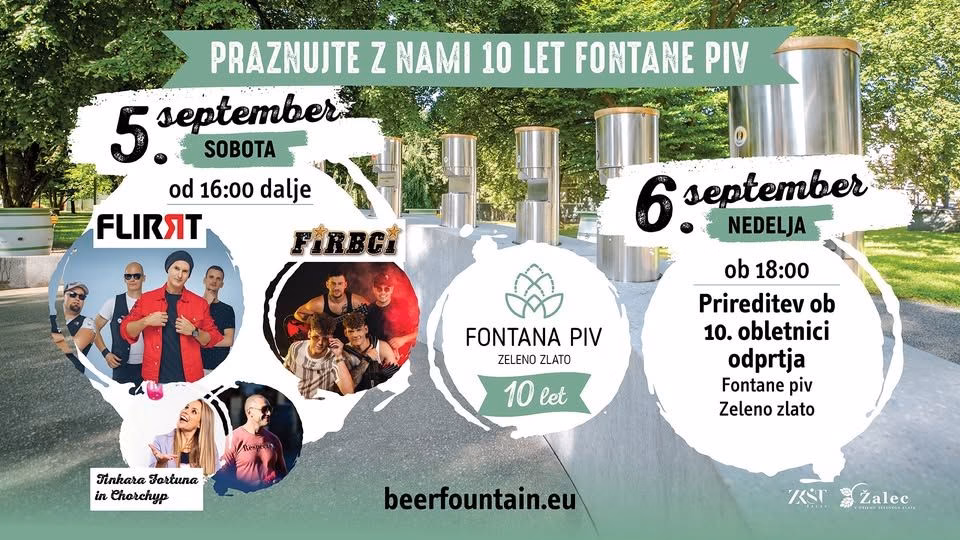 Praznovanje 10-letnice Fontane piv