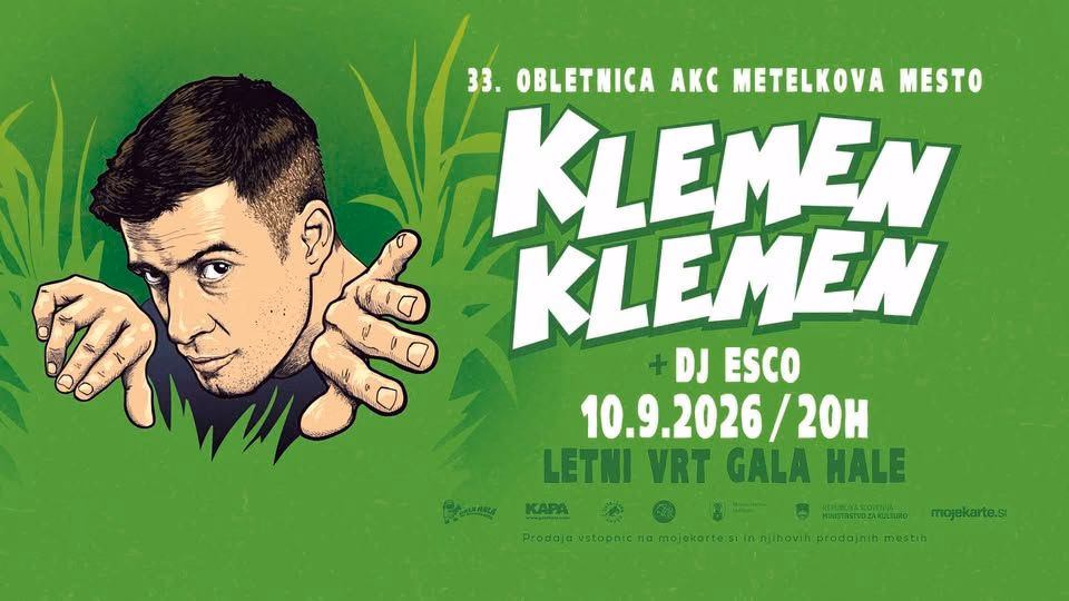 Klemen Klemen @ Letni vrt // 33. obletnica AKC Metelkova mesto