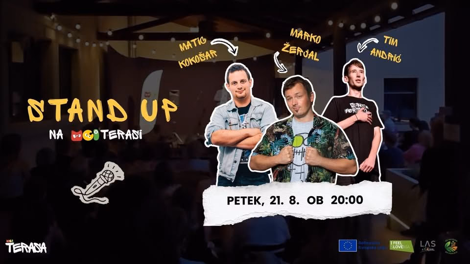 Stand up na MCI terasi - Marko Žerjal, Matic Kokošar in Tim Andrić