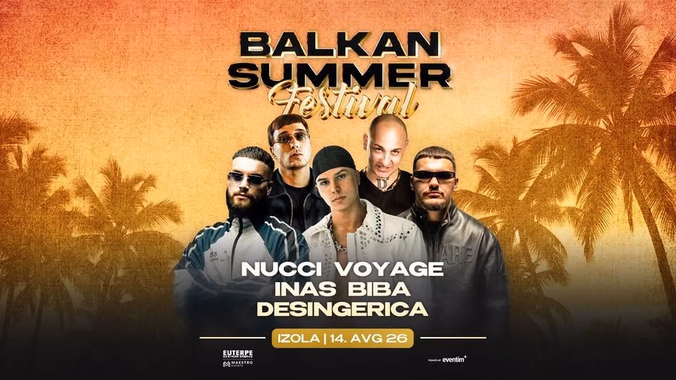BALKAN SUMMER FESTIVAL / NUCCI, VOYAGE, INAS, BIBA, DESINGERICA / IZOLA 14.AVG
