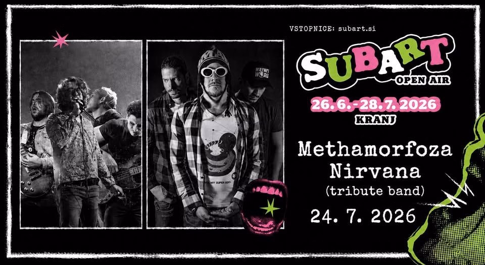 Methamorfoza, NIRVANA-SI (tribute band) • Subart Open Air & Kranfest