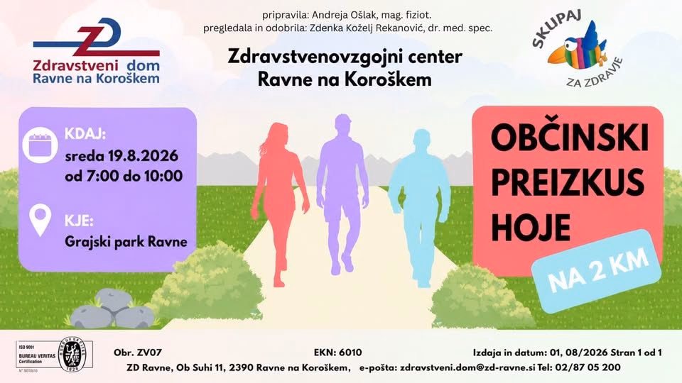 Občinski preizkus hoje Ravne na Koroškem