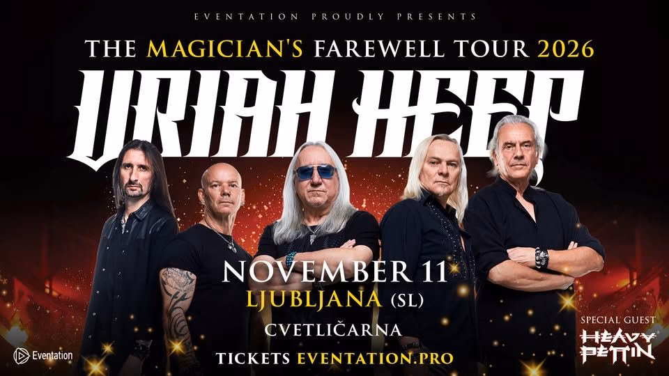 URIAH HEEP - 11.11 - LJUBLJANA, CVETLIČARNA