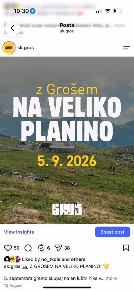 Z Grošem na VELIKO PLANINO