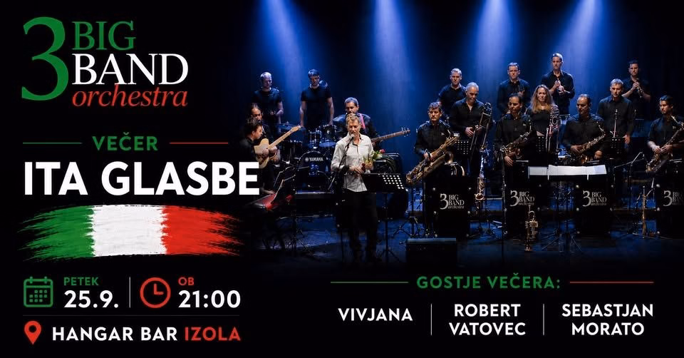 3 BIG BAND orchestra - večer ITA glasbe