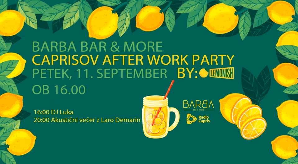 Caprisov after work party by Lemonish!