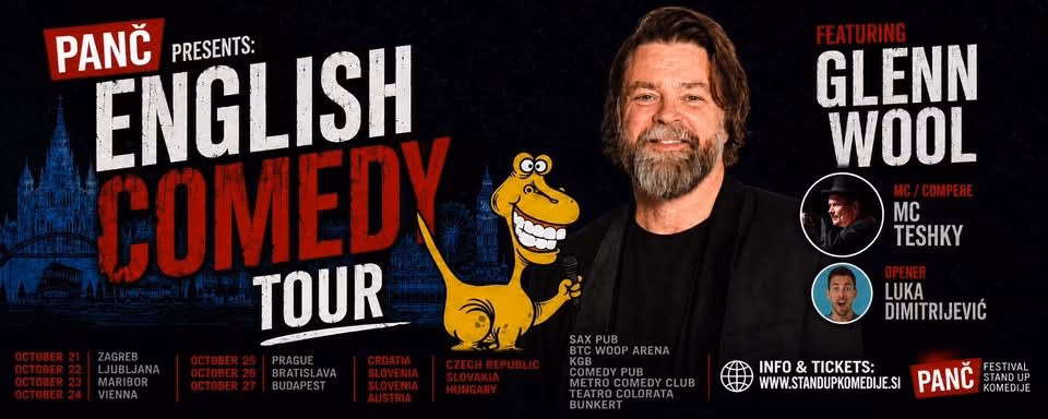 PANČ english comedy night with Glenn Woll