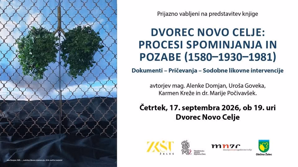 Predstavitev knjige Dvorec Novo Celje: Procesi spominjanja in pozabe