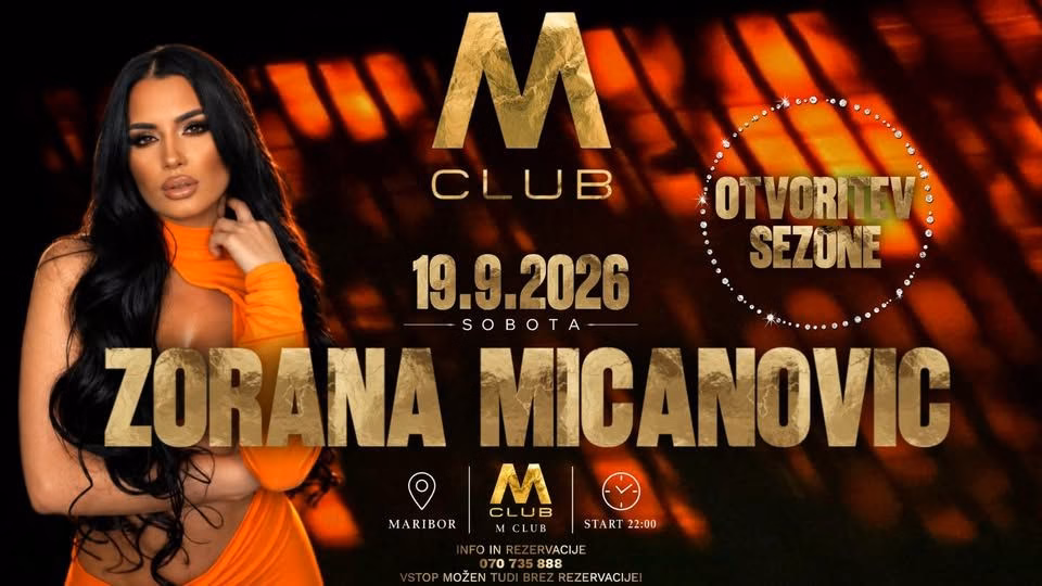 ZORANA MICANOVIĆ - OTVORITEV SEZONE Sobota 19.9.