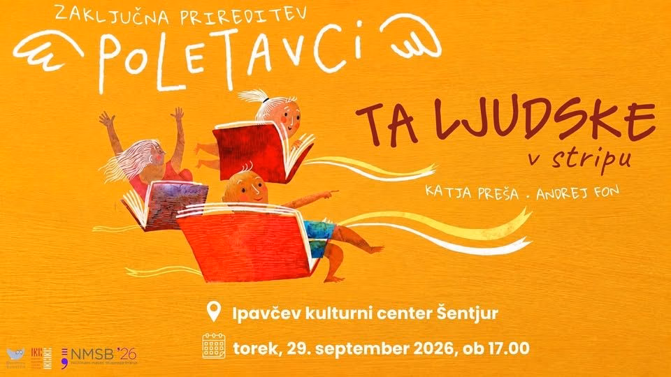 Zaključna prireditev projekta Poletavci, poletni bralci: Ta ljudske v stripu