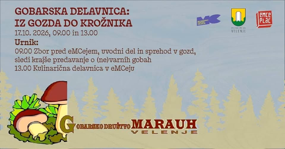 Gobarska delavnica: Iz gozda do krožnika